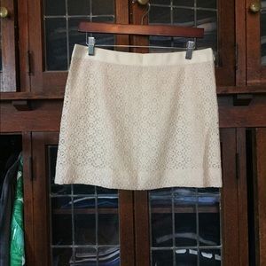 J. Crew Factory Lace Mini Skirt